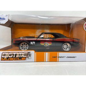 1967 Chevy Camaro Black Mickey Thompson 1:24 Die Cast Car BIGTIME MUSCLE